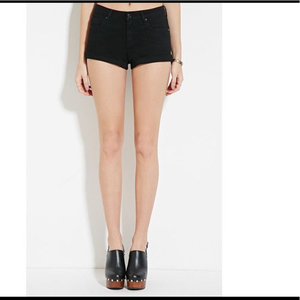 Black short shorts